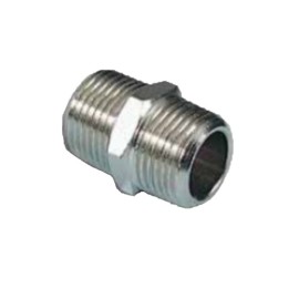 Pneumax 1021234 Nipple Taper - Male Thread To Male Thread - Nickel