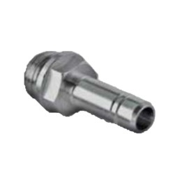 Pneumax 0606M5 Hose Adaptor - Male Thread To Stem - Nickel Brass