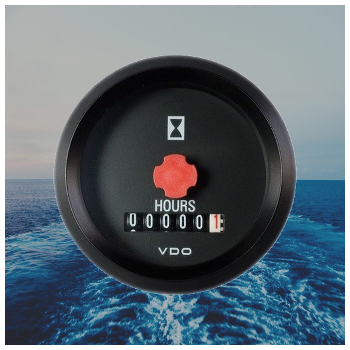 VDO 331-810-012-001B Hourmeter Cockpit International 12V Only Sell (331 810 012 001x)