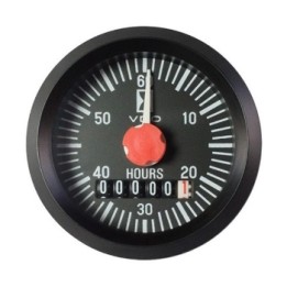 VDO Hourmeter Cockpit International 52mm 12V with M Hand (sell 331 810 012 002g 24V)