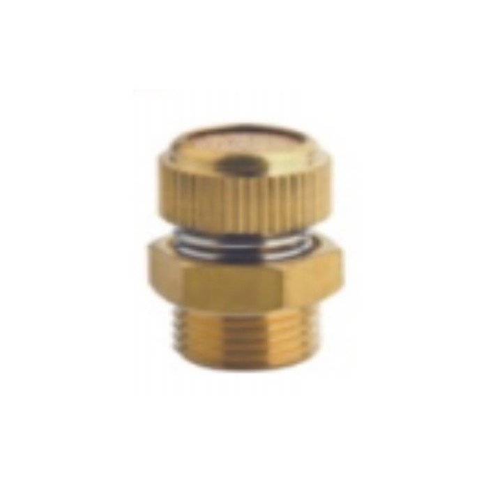Isaiah ISD01 Silencer - Exhaust Flow Control Flat Shape - Brass - 1/8"