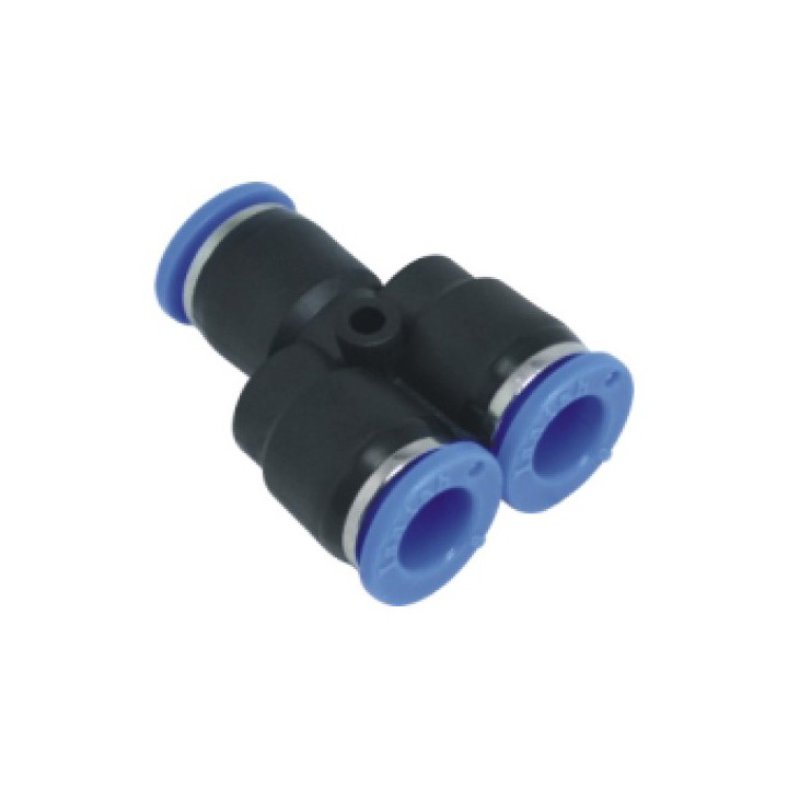 Isaiah IPY12-10 Y-Piece Push In Fitting - Tube To Tube - Technopolymer - 12 mm Tube To 10 mm