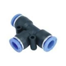 Isaiah IPE15 Tee Piece Push In Fitting - Tube To Tube - Technopolymer - 15 mm Tube To 15 mm