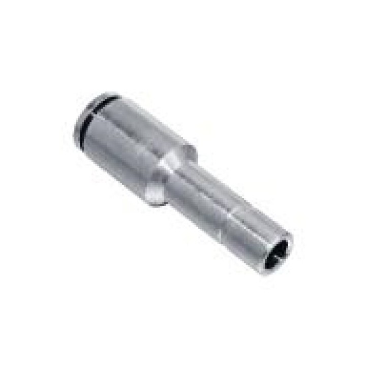 Isaiah IPGJT10-08 Plug In Reducer Push In Fitting - Tube To Stem - Nickel Plated Brass - 8 mm Tube To 10 mm Stem