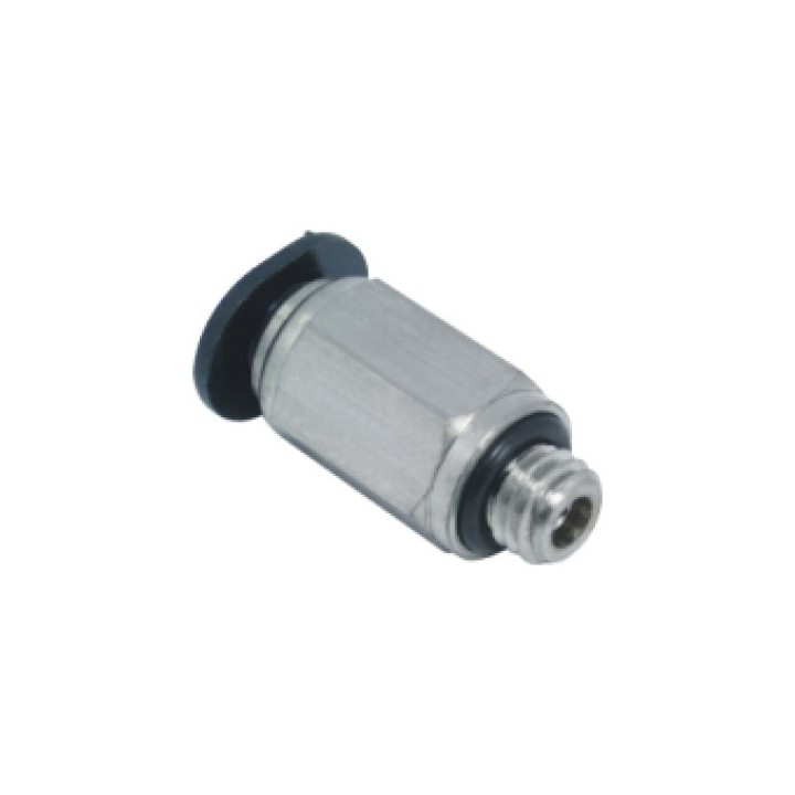 Isaiah IPC04-M5C Male Stud Push In Fitting - Tube To Male Thread - Technopolymer - 4 mm Tube To M5Compact