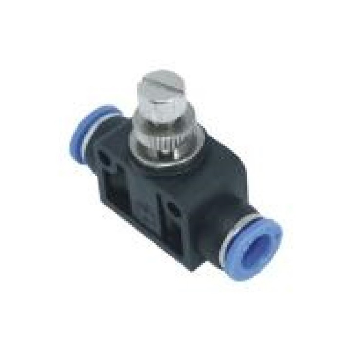 Isaiah ISU04 Inline Speed Flow Control Fitting - Tube To Tube - Technopolymer - 4 mm Tube To 4 mm