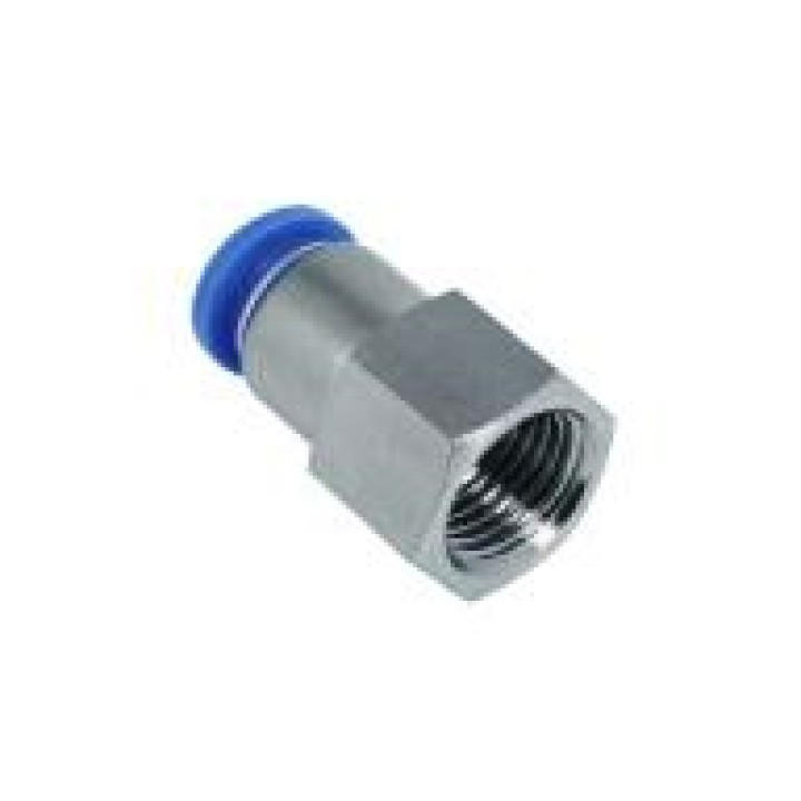 Isaiah IPCF04-01 Female Stud Push In Fitting - Tube To Female Thread - Technopolymer - 4 mm Tube To 1/8"