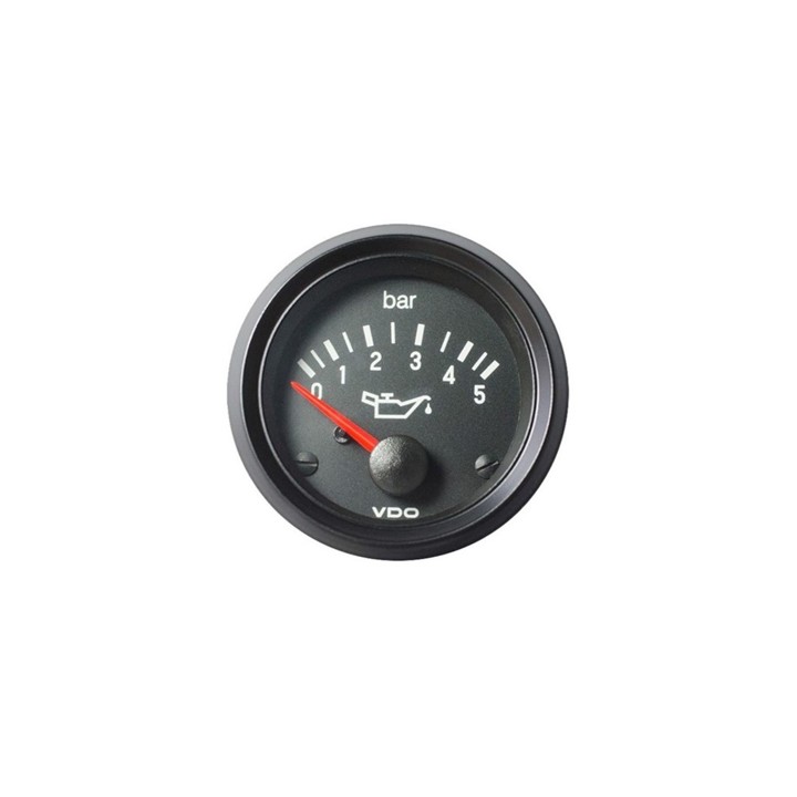 VDO Pressure Gauge Cockpit Vision 500kpa Oil 52mm 12V Stud/brac