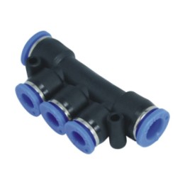 Isaiah IPK10-08 Distributor Push In Fitting - Tube To Tube - Technopolymer - 10mm (2) Tube To 8 mm (3)