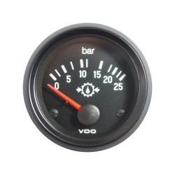 VDO Pressure Gauge Cockpit International 25bar 52mm Trans 12V