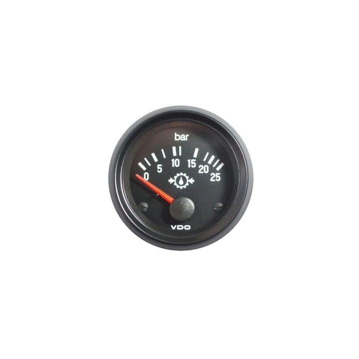 VDO Pressure Gauge Cockpit International 25bar Transmission 52mm 24V