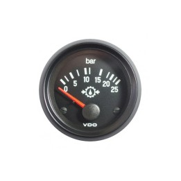 VDO Pressure Gauge Cockpit International 25bar Transmission 52mm 24V