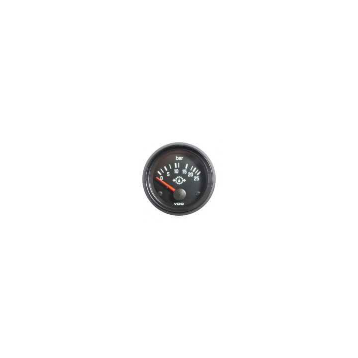 VDO Pressure Gauge Cockpit International 25bar Transmission 52mm 24V