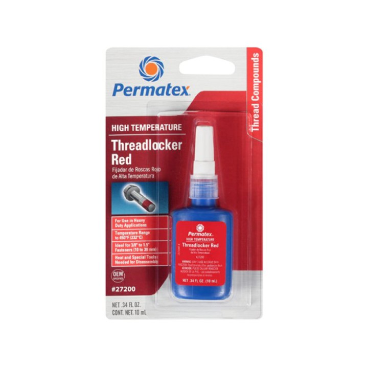 Permatex 27200 HIGH TEMP THREADLOCKER RED