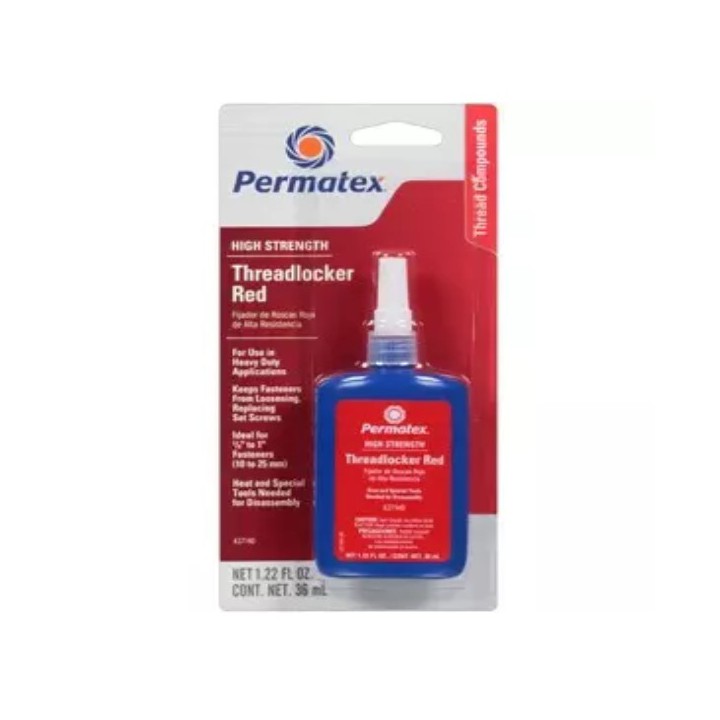 Permatex 27140 HIGH STRENGTH THREADLOCKER RED