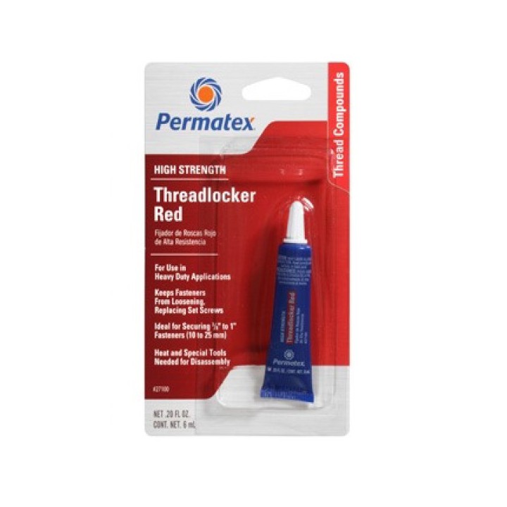 Permatex 27100 HIGH STRENGTH THREADLOCKER RED