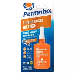 Permatex 25240 HIGH STRENGTH REMOVABLE THREADLOCKER ORANGE