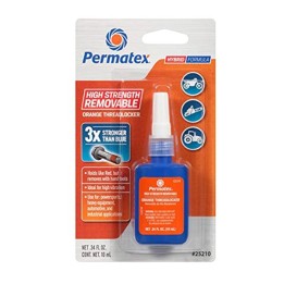Permatex 25210 HIGH STRENGTH REMOVABLE THREADLOCKER ORANGE