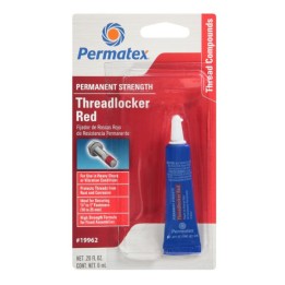 Permatex 19962 PERMANENT STRENGTH THREADLOCKER RED