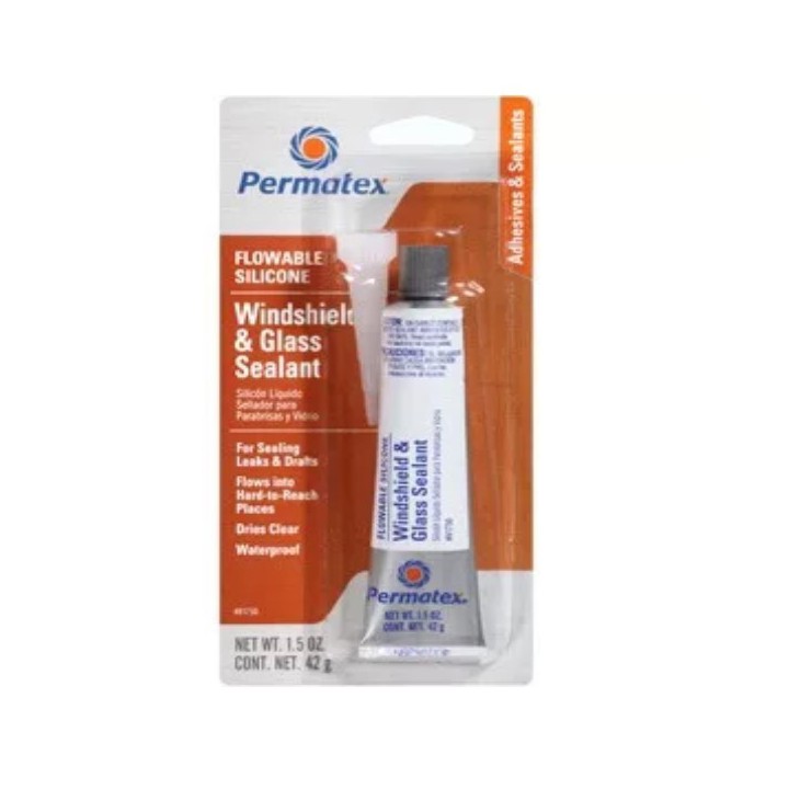 Permatex 81730 FLOWABLE SILICONE WINDSHIELD & GLASS SEALER