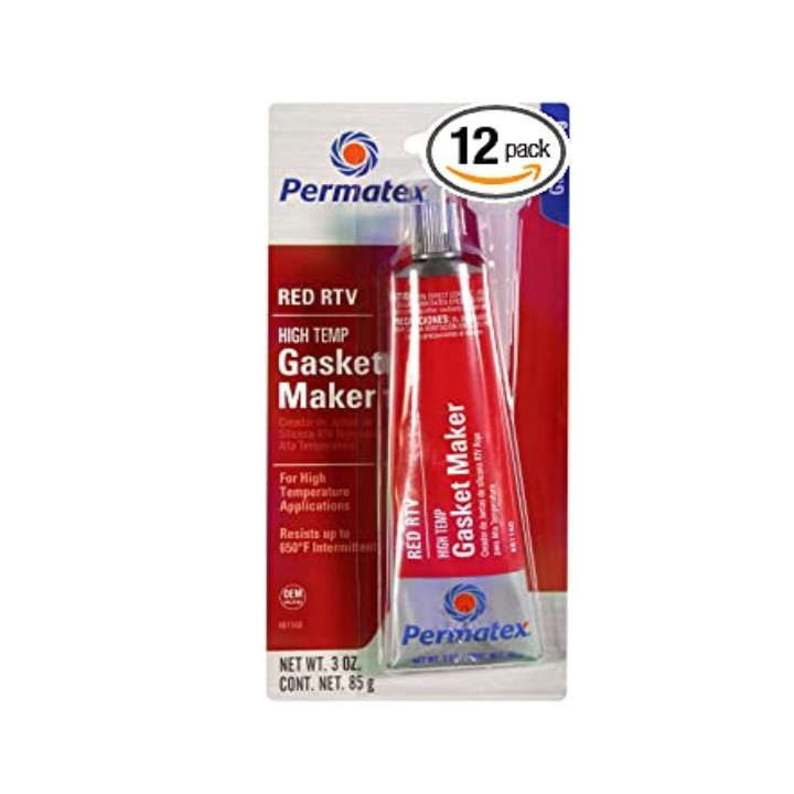 Permatex 81160 HIGH-TEMP RED RTV SILICONE GASKET MAKER