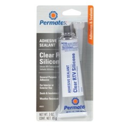 Permatex 80050 CLEAR RTV SILICONE ADHESIVE SEALANT