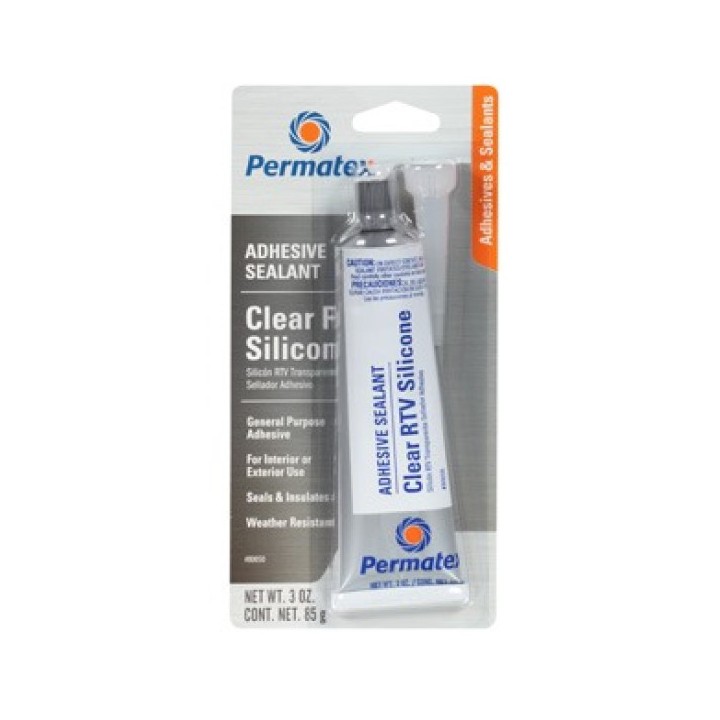 Permatex 80050 CLEAR RTV SILICONE ADHESIVE SEALANT