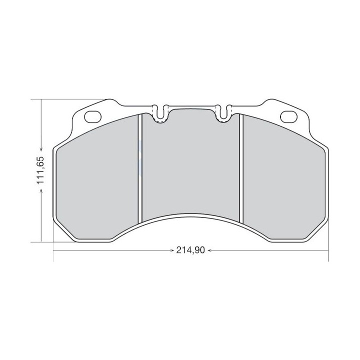 Traxx DPD099 HEAVY DUTY BRAKE PAD - WVA29099 - RENAULT MIDLUM MIDLINER/ NISSAN ESCOT - FRONT - 214.90 X 111.65 X 25.00