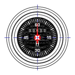 Motometer OMNI-AM-30-107-1060 Hour Meter 60 mm, Chrome Bezel