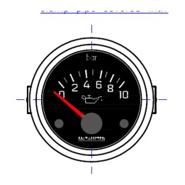 Motometer OMNI-AM-644-001-1033 Pressure Gauge 24 V 52 mm 5 bar