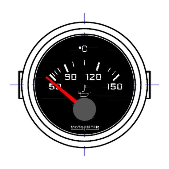 Motometer OMNI-AM-641-011-1044 Temp Gauge 52 mm 24 V 50-150