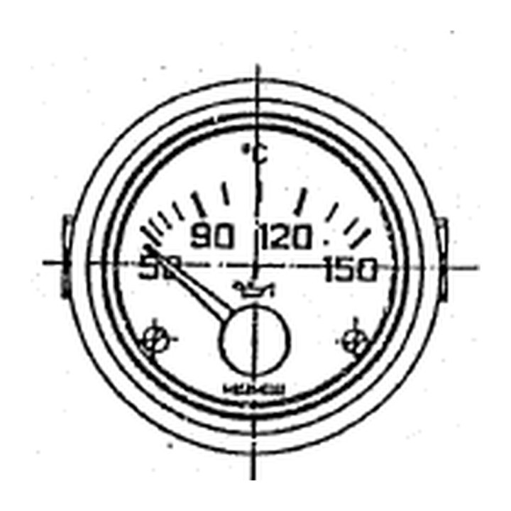 Motometer OMNI-AM-641-012-1051 Temp Gauge 60 mm 24 V 50-150