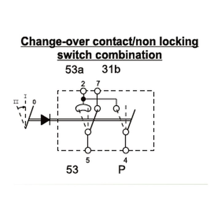 ENG OMNI-AM-108-444-1160 444 Series Rocker Switch 1160, Wiper/Wash