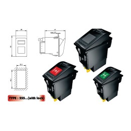 ENG OMNI-AM-108-555-1850 555 Series Rocker Switch 1850, with Lock