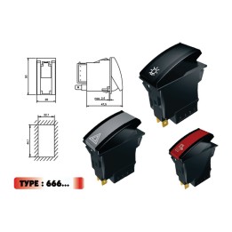 ENG OMNI-AM-108-666-1310 666 Series Rocker Switch 1310, 2 Position