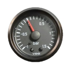 VDO Pressure Vacuum Gauge Cockpit International 52mm 1.0bar to +1.5bar Mechanical