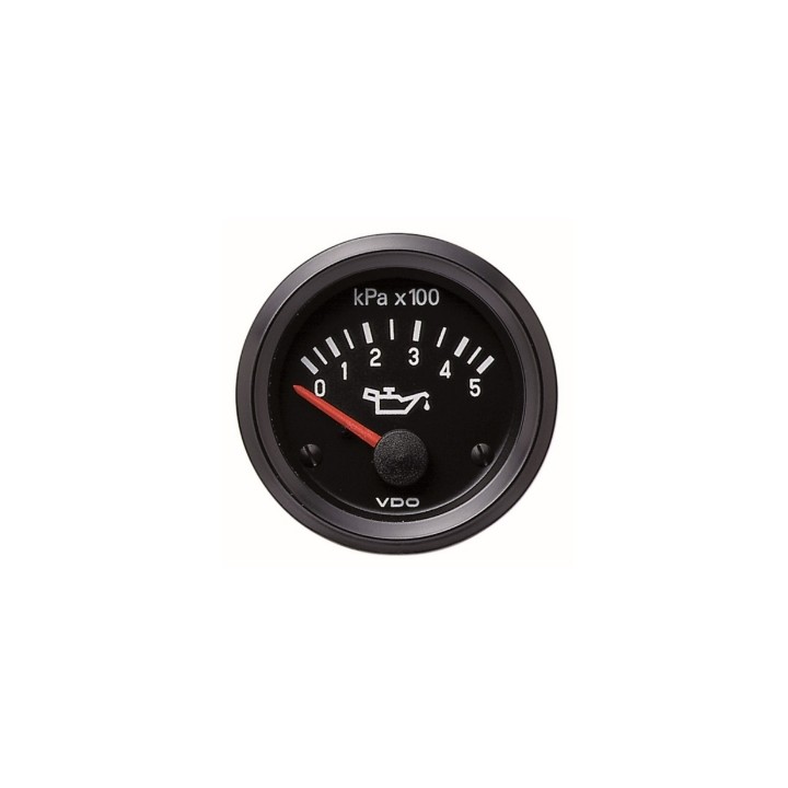 VDO 350-010-008K Pressure Gauge Cockpit Vision 500kpa Oil 52mm 12V Spin Ring