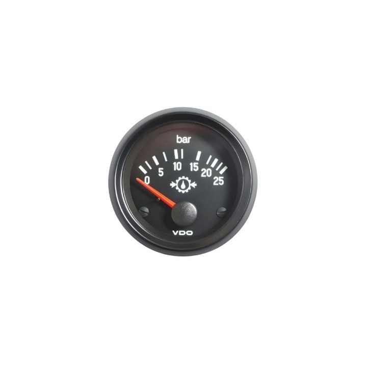 VDO 350-030-005C Pressure Gauge Cockpit International 25bar 52mm Trans 12V
