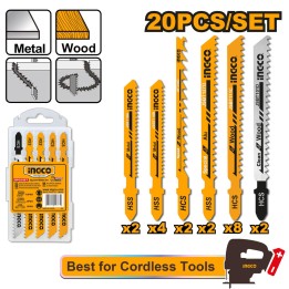 INGCO JSBT2001 Blade Jigsaw Set 20Piece