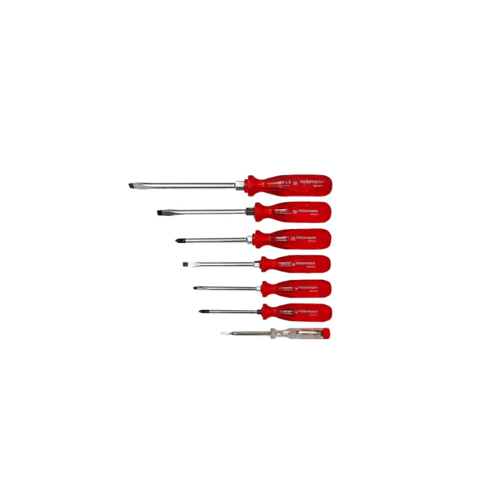 Hellermann BE-HEL-0000149 HEXSET 7Piece Uninsulated Screwdrivers