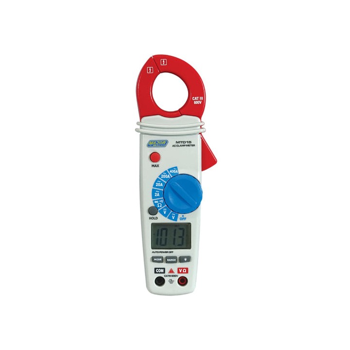 Major Tech MTD15 400A AC/DC Clamp Meter, CAT III 600V