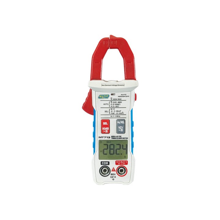 Major Tech MT713 600A AC/DC TRMS Smart Clamp Meter, CAT IV 300VSmart