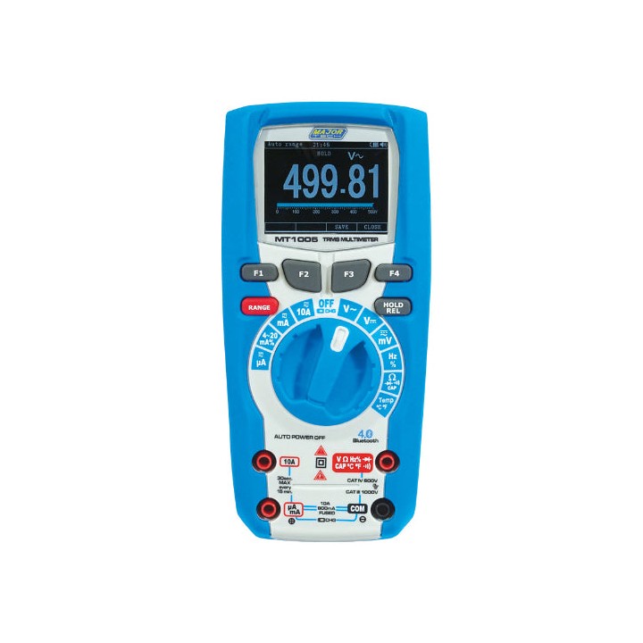 Major Tech MT1005 1000V AC/DC IP67 TRMS Bluetooth Multimeter