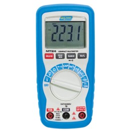 Major Tech MT24 1000V AC/DC Compact Multimeter, CAT III 600V