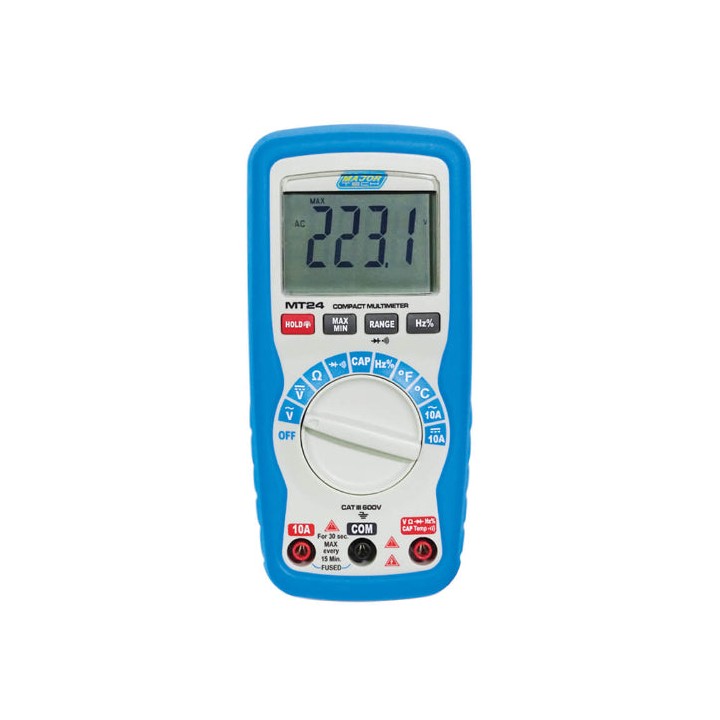 Major Tech MT24 1000V AC/DC Compact Multimeter, CAT III 600V