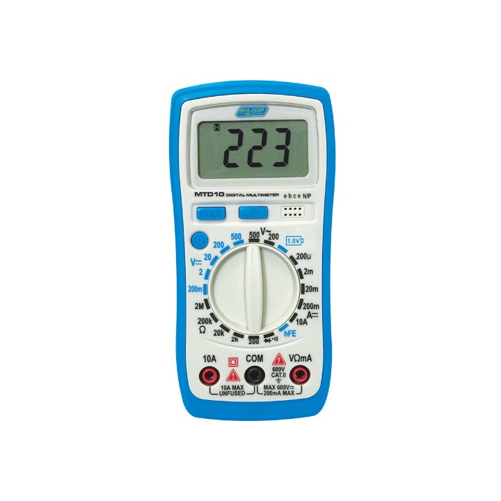 Major Tech MTD10 600V AC/DC Compact Multimeter, CAT III 300V