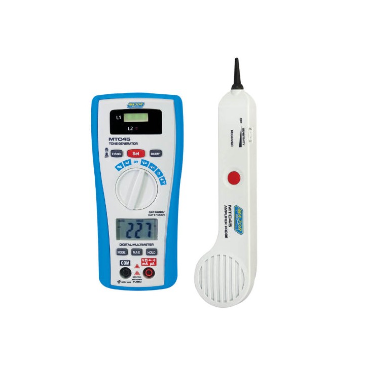 Major Tech MTC45 2-in-1 Tone & Probe Tester & Multimeter, CAT III 300V