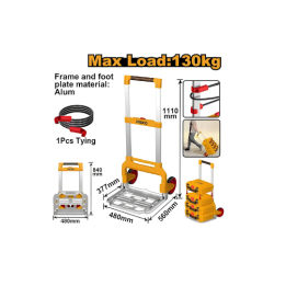 INGCO HHWB61201 Foldable Hand Truck 560X506X1110MM 130KG