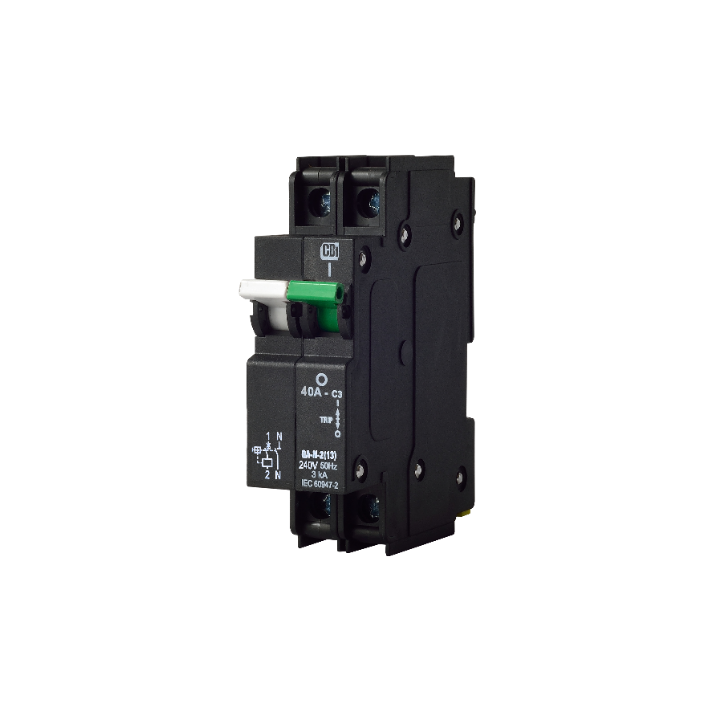 CBI SU-DB05-CBI-003 QF-N-2(26MM)40A 1P+N 6KA White/Green Breaker/Isolator