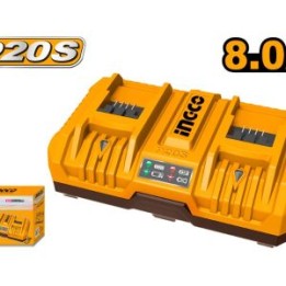INGCO FCLI2082 DUAL CHARGER 20V PS+C/L 8A